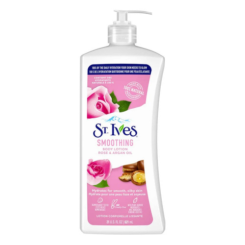 لوسیون بدن نرمکننده و لطافتبخش Stives مدل رز و روغن آرگان