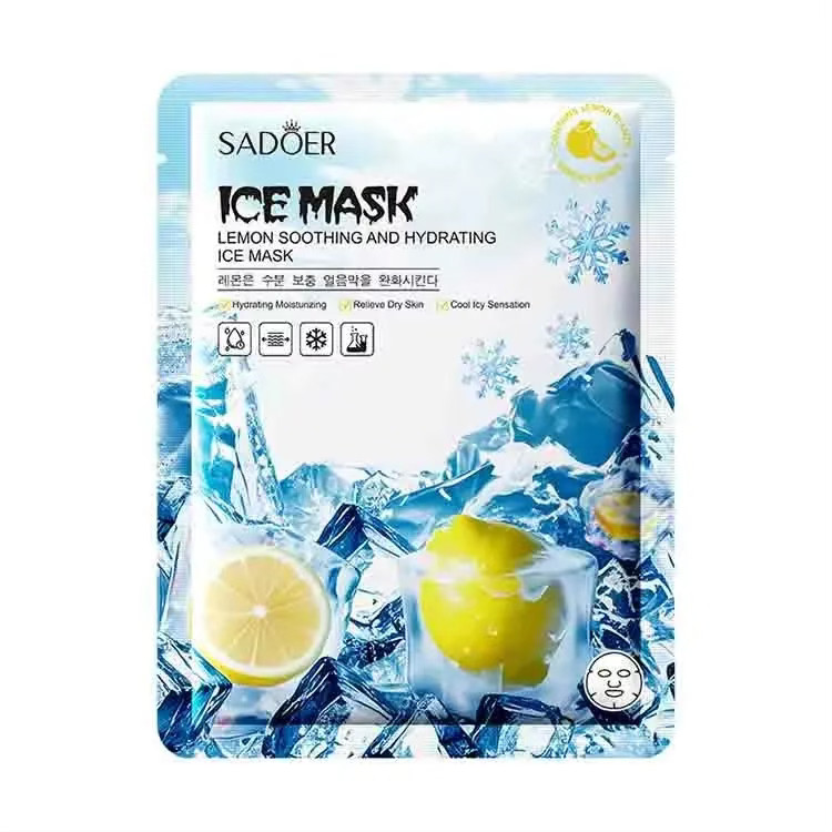 ماسک صورت ورقه ای خنک کننده و روشن کننده سادور مدل لیمو و یخ وزن 25 گرم ماسک صورت ورقه ای خنک کننده و روشن کننده سادور مدل لیمو و یخ