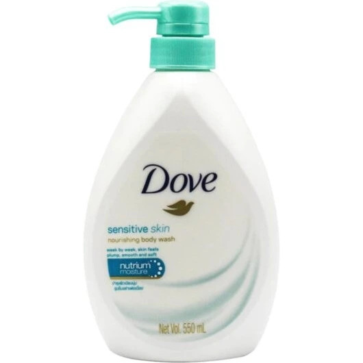 شامپو بدن داو Dove مدل پوست حساس sensitive skin حجم 550میل